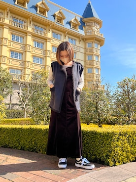 「flower」｜「アイテム（ワンピース/ドレス）」を使った、nonchasoさん（レディース・162cm）の春コーディネート