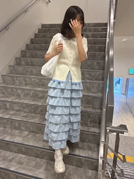 「RETRO GIRL（レトロガール）のアイテム」を使った、さきみゆさん（レディース・160cm）の春コーディネート