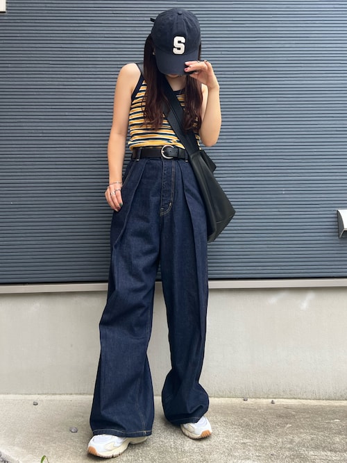 arc×CANAL JEAN デニムタックパンツ CANAL JEAN（キャナルジーン）の「arc デニムタックパンツ
