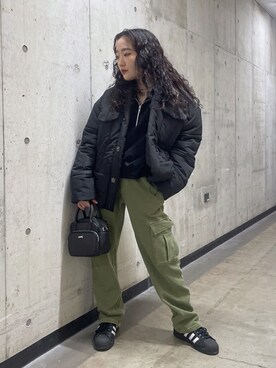 優羽さん（レディース・154cm）の冬コーディネート