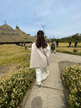 「古着好きな人と繋がりたい」｜「アイテム（パンプス）」を使った、かほさん（レディース・157cm）の春コーディネート