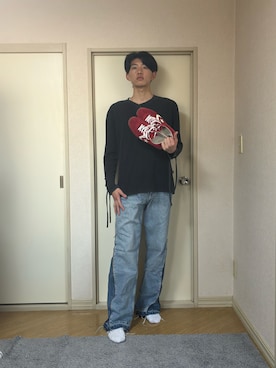 「CONVERSE ADDICT（コンバースアディクト）のアイテム」を使った、ænsk(🇰🇷fashion) さん（メンズ・183cm）の春コーディネート