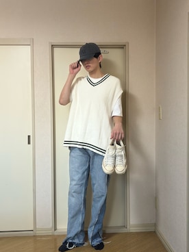 ænsk(🇰🇷fashion) さん（メンズ・183cm）の春コーディネート