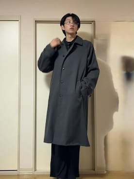 「アイテム（フォーマルスーツ/小物）」を使った、ænsk(🇰🇷fashion) さん（メンズ・183cm）の冬コーディネート