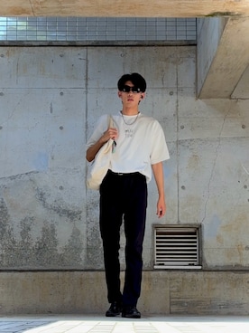 「アイテム（サングラス）」を使った、ænsk (相互ﾌｫﾛｰ🉑)さん（メンズ・183cm）の夏コーディネート