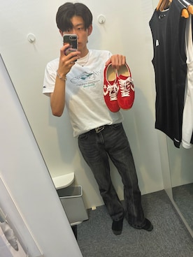 「アイテム（パンツ）」を使った、ænsk (相互ﾌｫﾛｰ🉑)さん（メンズ・183cm・20代）の夏コーディネート