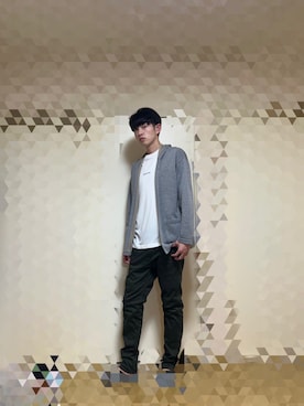 「PLUS ONE（プラスワン）のアイテム」を使った、ænsk (相互ﾌｫﾛｰ🉑)さん（メンズ・182cm）の春コーディネート