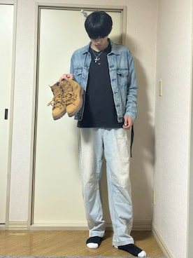 「LION HEART（ライオンハート）のアイテム」を使った、ænsk(🇰🇷fashion) さん（メンズ・183cm）の春コーディネート