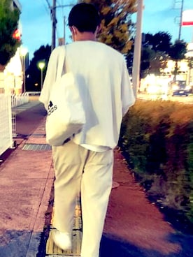 「BACK NUMBER（バックナンバー）のアイテム（Tシャツ/カットソー）」を使った、ænsk (相互ﾌｫﾛｰ🉑)さん（メンズ・183cm）の春コーディネート