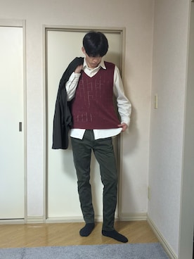 「INTERPLAY（インタープレイ）のアイテム」を使った、ænsk(🇰🇷fashion) さん（メンズ・183cm）の冬コーディネート