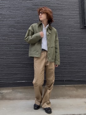 「green label relaxing（グリーンレーベルリラクシング）のアイテム（ローファー）」を使った、men's Rさん（メンズ・168cm）の秋コーディネート