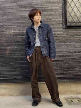 「green label relaxing（グリーンレーベルリラクシング）のアイテム（ローファー）」を使った、men's Rさん（メンズ・168cm）の秋コーディネート