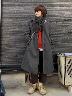 「モカシン」｜men's Rさん（メンズ・168cm）の冬コーディネート