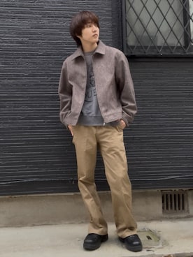 「GU（ジーユー）のアイテム（ドレスシューズ）」を使った、men's Rさん（メンズ・168cm）の秋コーディネート