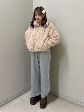 「one after another NICE CLAUP（ワンアフターアナザーナイスクラップ）のアイテム」を使った、Rio【 骨スト / ブルベ夏 】さん（レディース・163cm）の冬コーディネート