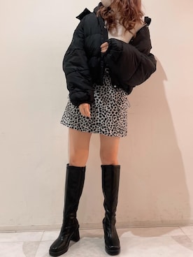 「one after another NICE CLAUP（ワンアフターアナザーナイスクラップ）の【フードの取り外し可能】マルチウェイエコダウンジャケット（ダウンジャケット/コート）」を使った、Rio【 骨スト / ブルベ夏 】さん（レディース・163cm）の秋コーディネート