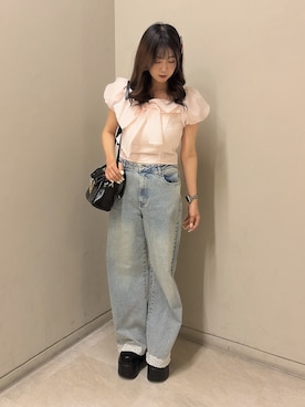 「one after another NICE CLAUP（ワンアフターアナザーナイスクラップ）のアイテム」を使った、Rio【 骨スト / ブルベ夏 】さん（レディース・163cm）の春コーディネート