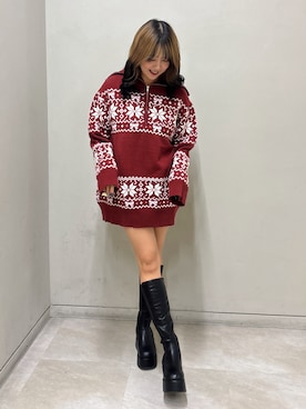 「one after another NICE CLAUP（ワンアフターアナザーナイスクラップ）のアイテム」を使った、Rio【 骨スト / ブルベ夏 】さん（レディース・163cm）の冬コーディネート