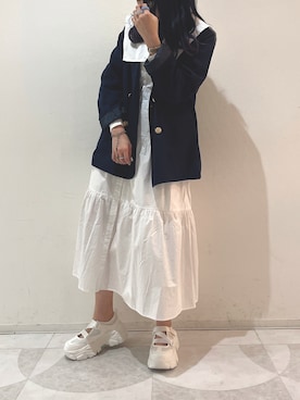 Rio【 骨スト / ブルベ夏 】さん（レディース・163cm）の春コーディネート