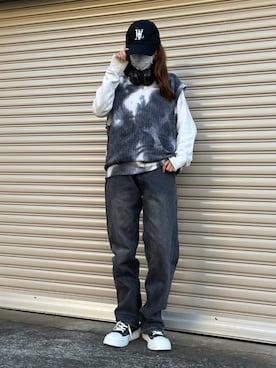 「WOOALONG（ウアロン）のアイテム」を使った、yummmm.02さん（レディース・159cm）の冬コーディネート