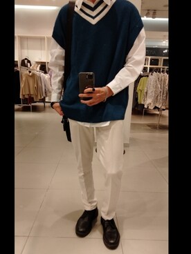 「ジーユーコーデ」｜「アイテム（アクセサリー）」を使った、riku0616さん（メンズ・173cm）の秋コーディネート