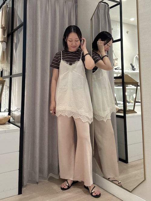 Omekashi（オメカシ） tシャツ 半袖 マルチボーダーTシャツ レディース