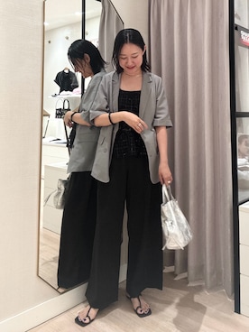 「アイテム（キャミソール）」を使った、iwagashira Natsumiさん（レディース・168cm）の夏コーディネート