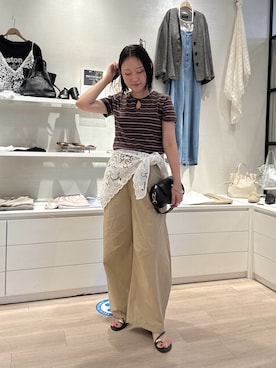 iwagashira Natsumiさん（レディース・168cm）の夏コーディネート