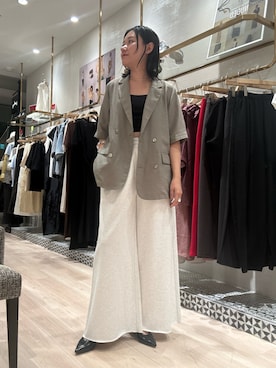 「Omekashi（オメカシ）のアイテム」を使った、iwagashira Natsumiさん（レディース・168cm）の夏コーディネート