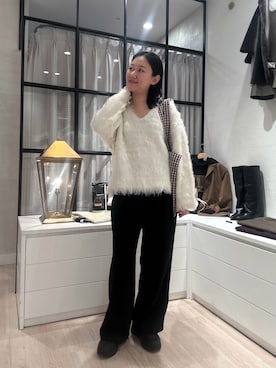 「アイテム（チョーカー）」を使った、iwagashira Natsumiさん（レディース・168cm）の秋コーディネート