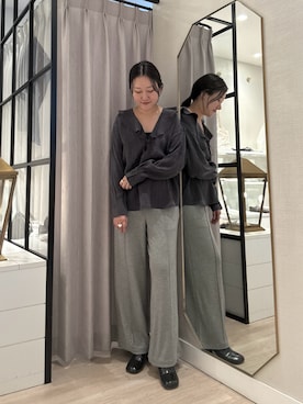 「Omekashi（オメカシ）のアイテム」を使った、iwagashira Natsumiさん（レディース・168cm）の春コーディネート