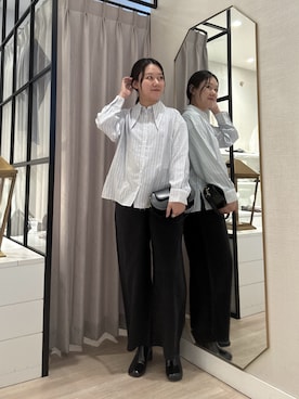 「Omekashi（オメカシ）のアイテム」を使った、iwagashira Natsumiさん（レディース・168cm）の春コーディネート