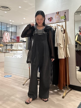 「アイテム（オールインワン・サロペット）」を使った、iwagashira Natsumiさん（レディース・168cm・30代）の夏コーディネート