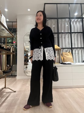 「お洒落さんとつながりたい」｜「アイテム（スニーカー）」を使った、iwagashira Natsumiさん（レディース・168cm）の秋コーディネート