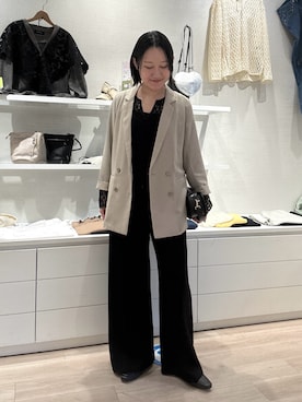 「Omekashi（オメカシ）のアイテム」を使った、iwagashira Natsumiさん（レディース・168cm）の春コーディネート