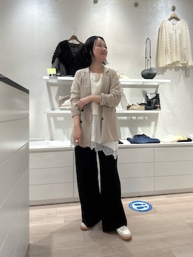 「Omekashi（オメカシ）のアイテム」を使った、iwagashira Natsumiさん（レディース・168cm）の春コーディネート