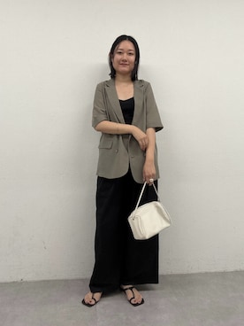 「カーゴパンツ」｜iwagashira Natsumiさん（レディース・168cm・30代）の秋コーディネート