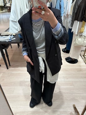 「Omekashi（オメカシ）のアイテム」を使った、iwagashira Natsumiさん（レディース・168cm）の春コーディネート