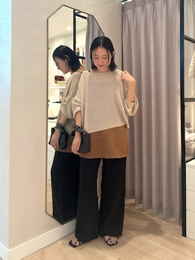 「アイテム（チュニック）」を使った、iwagashira Natsumiさん（レディース・168cm・30代）の夏コーディネート