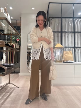 「アイテム（キャミソール）」を使った、iwagashira Natsumiさん（レディース・168cm・30代）の秋コーディネート