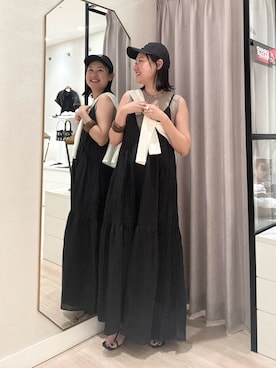 「アイテム（帽子）」を使った、iwagashira Natsumiさん（レディース・168cm・30代）の夏コーディネート