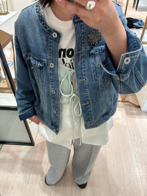 サテンリボンキャミソール