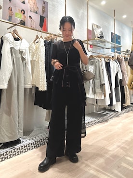 「アイテム（スリッポン）」を使った、iwagashira Natsumiさん（レディース・168cm）の夏コーディネート