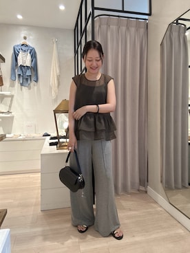 「アイテム（チョーカー）」を使った、iwagashira Natsumiさん（レディース・168cm）の夏コーディネート