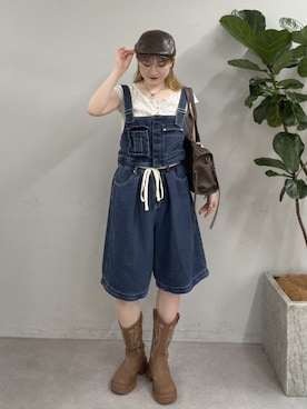 「w closet（ダブルクローゼット）のアイテム」を使った、rimi_wcloさん（レディース・164cm）の夏コーディネート