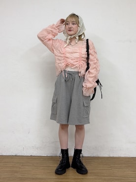 「アイテム（パンツ）」を使った、rimi_wcloさん（レディース・164cm）の春コーディネート