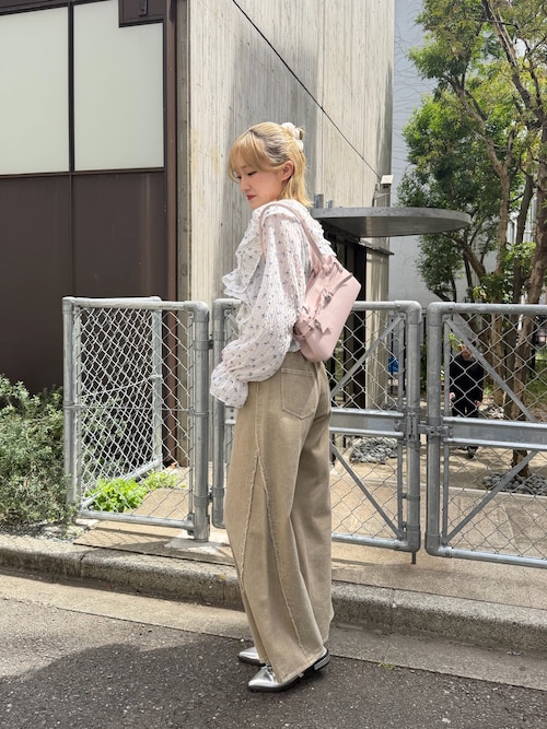 フリンジバギーデニムパンツ（デニムパンツ）｜w closet（ダブル