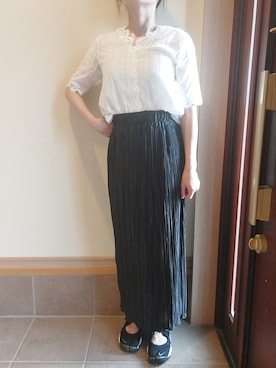 「NIKEスニーカー」｜mamaco111さん（レディース・156cm）の夏コーディネート