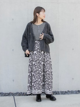 「SonnyLabel」｜「アイテム（ブーツ）」を使った、yukaさん（レディース・165cm）の秋コーディネート