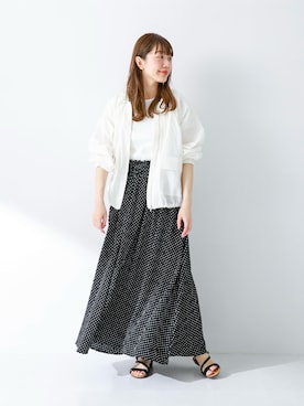 「SonnyLabel」｜「アイテム（ブルゾン）」を使った、yukaさん（レディース・165cm）の春コーディネート